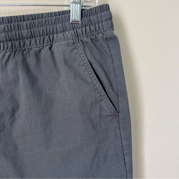 Patagonia Nomader Volley Forge Gray Elastic Waist Drawstring Shorts SZ L - Picture 3 of 11